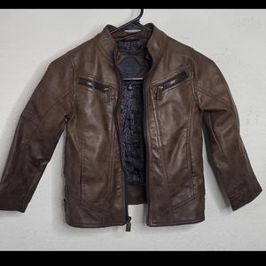 Boys Faux Leather Jacket